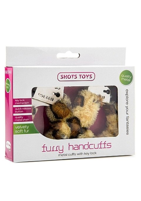 Furry Handcuffs - Cheetah ShotsToys Furry Handcuffs - Cheetah ShotsToys