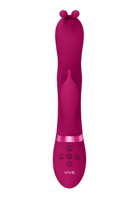 Gada - Vibrating Bunny Ear G-Spot Rabbit with Pulse Wave Shaft Vive Gada - Vibrating Bunny Ear G-Spot Rabbit with Pulse Wave Shaft Vive