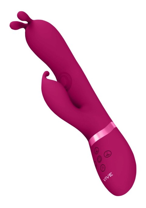 Gada - Vibrating Bunny Ear G-Spot Rabbit with Pulse Wave Shaft Vive Gada - Vibrating Bunny Ear G-Spot Rabbit with Pulse Wave Shaft Vive