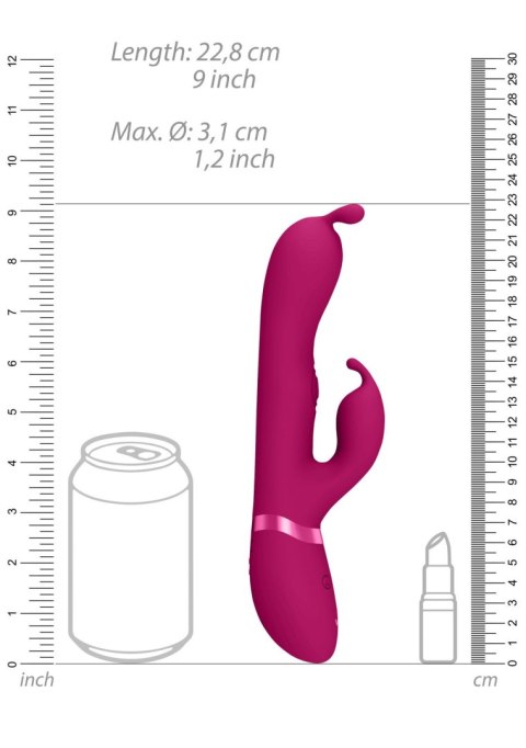 Gada - Vibrating Bunny Ear G-Spot Rabbit with Pulse Wave Shaft Vive Gada - Vibrating Bunny Ear G-Spot Rabbit with Pulse Wave Shaft Vive
