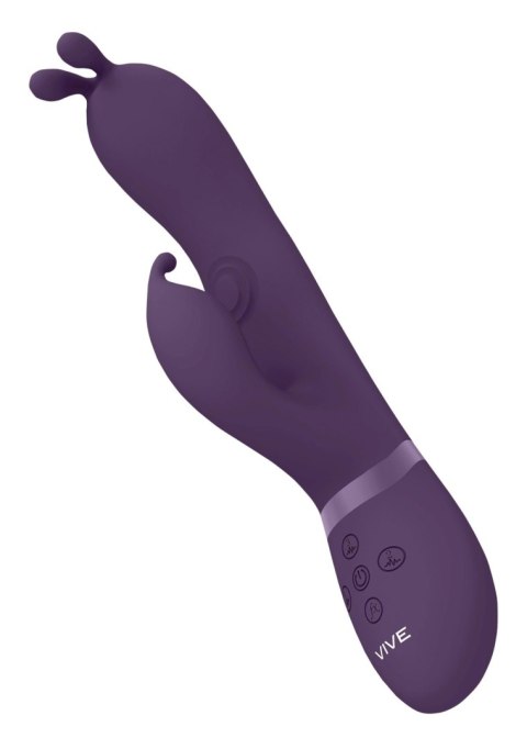 Gada - Vibrating Bunny Ear G-Spot Rabbit with Pulse Wave Shaft Vive Gada - Vibrating Bunny Ear G-Spot Rabbit with Pulse Wave Shaft Vive