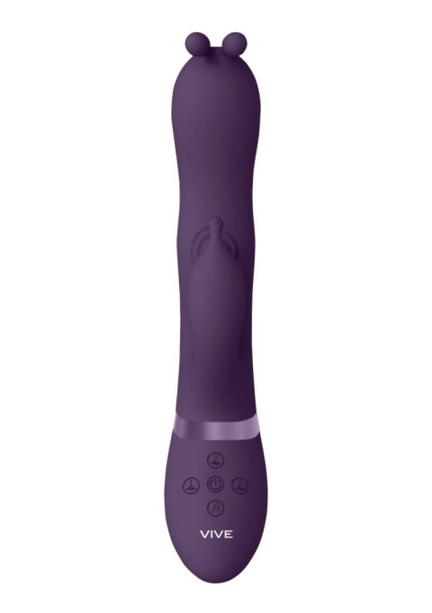 Gada - Vibrating Bunny Ear G-Spot Rabbit with Pulse Wave Shaft Vive Gada - Vibrating Bunny Ear G-Spot Rabbit with Pulse Wave Shaft Vive