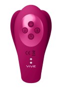 Yoko - Triple Action Vibrator Dual Prongs with Clitoral Pulse Wave Vive Yoko - Triple Action Vibrator Dual Prongs with Clitoral Pulse Wave Vive