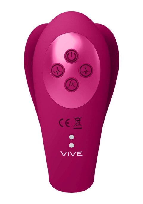 Yoko - Triple Action Vibrator Dual Prongs with Clitoral Pulse Wave Vive Yoko - Triple Action Vibrator Dual Prongs with Clitoral Pulse Wave Vive