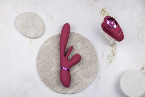 Yoko - Triple Action Vibrator Dual Prongs with Clitoral Pulse Wave Vive Yoko - Triple Action Vibrator Dual Prongs with Clitoral Pulse Wave Vive