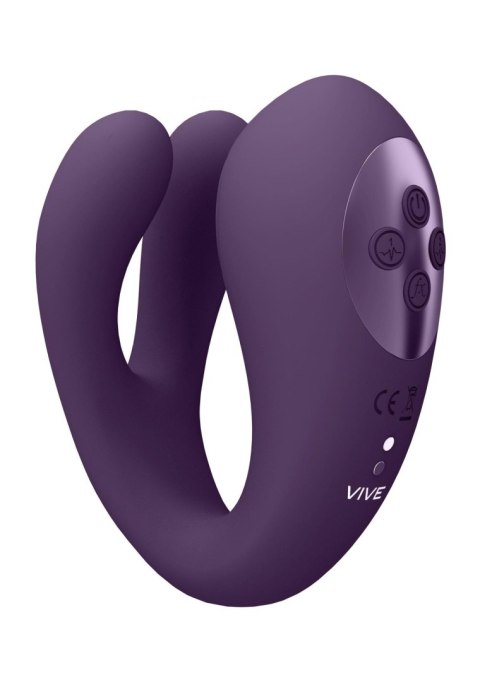 Yoko - Triple Action Vibrator Dual Prongs with Clitoral Pulse Wave Vive Yoko - Triple Action Vibrator Dual Prongs with Clitoral Pulse Wave Vive