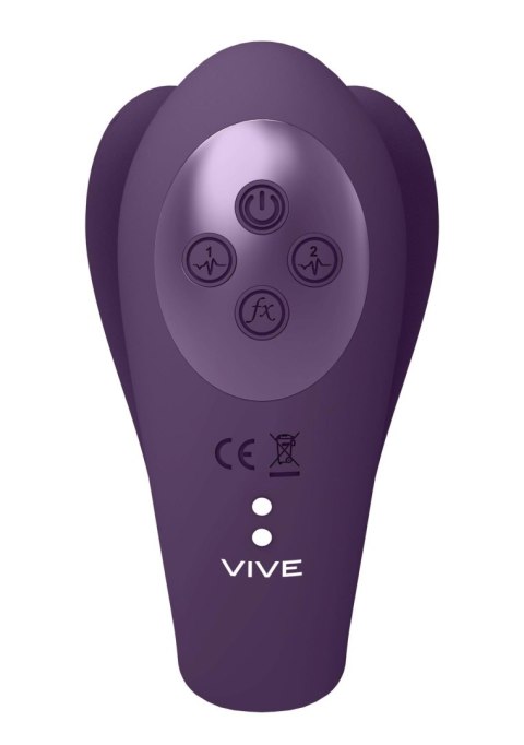 Yoko - Triple Action Vibrator Dual Prongs with Clitoral Pulse Wave Vive Yoko - Triple Action Vibrator Dual Prongs with Clitoral Pulse Wave Vive