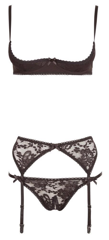 Shelf Bra Set 80B/M Cottelli LINGERIE Shelf Bra Set 80B/M Cottelli LINGERIE