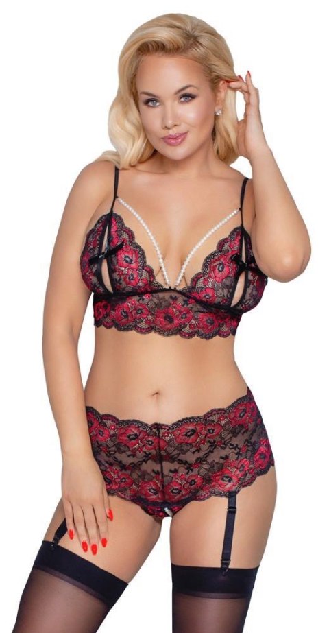 Bra Set Pearl XL/2XL Cottelli CURVES Bra Set Pearl XL/2XL Cottelli CURVES