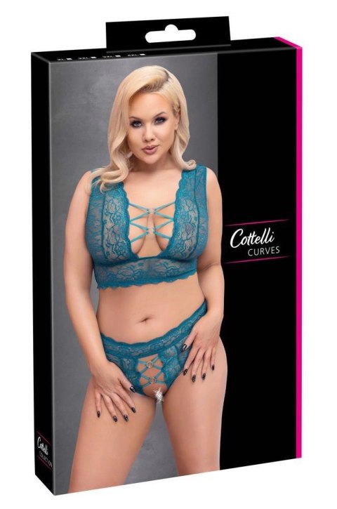 Bra Set teal 2XL Cottelli CURVES Bra Set teal 2XL Cottelli CURVES