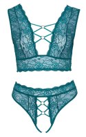 Bra Set teal 2XL Cottelli CURVES Bra Set teal 2XL Cottelli CURVES