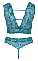 Bra Set teal 2XL Cottelli CURVES Bra Set teal 2XL Cottelli CURVES