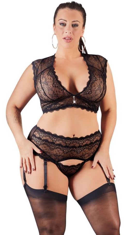Lace Set black 2XL Cottelli CURVES Lace Set black 2XL Cottelli CURVES