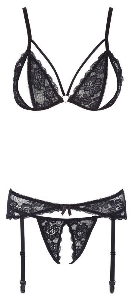 Lace Suspender Set XL Cottelli LINGERIE Lace Suspender Set XL Cottelli LINGERIE