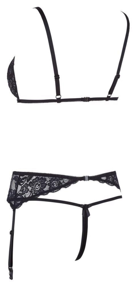 Lace Suspender Set XL Cottelli LINGERIE Lace Suspender Set XL Cottelli LINGERIE