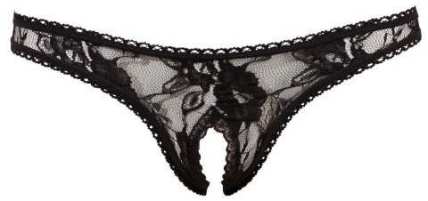 Crotchless String black S Cottelli LINGERIE Crotchless String black S Cottelli LINGERIE