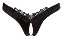 G-String Pearls black XL Cottelli LINGERIE G-String Pearls black XL Cottelli LINGERIE