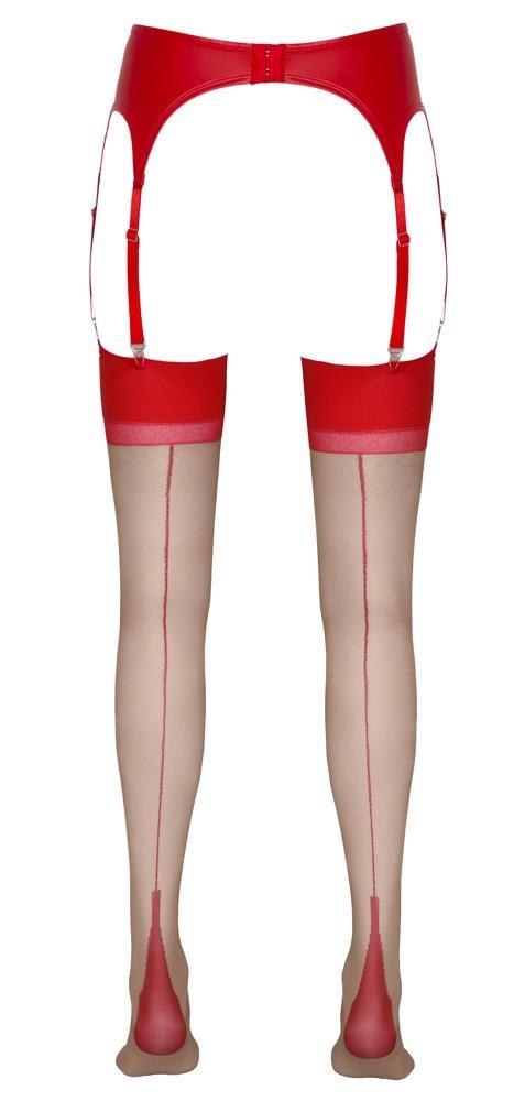 Stockings skin/red 4 Cottelli LEGWEAR Stockings skin/red 4 Cottelli LEGWEAR